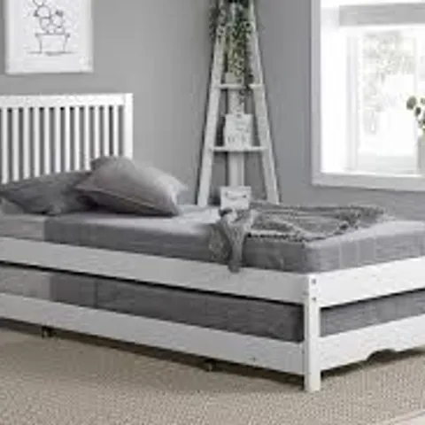 BOXED BUXTON 90cm GUEST BED - WHITE (2 BOXES)