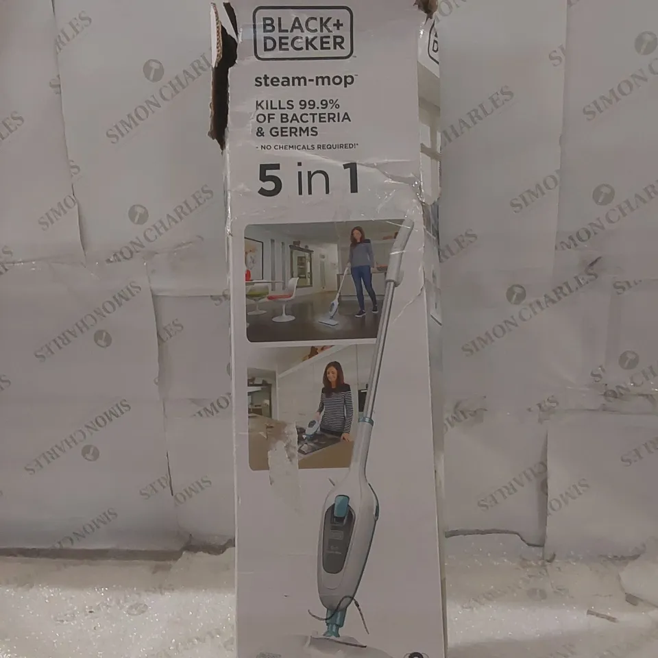 BOXED BLACK + DECKER 5-IN-1 STEAM MOP