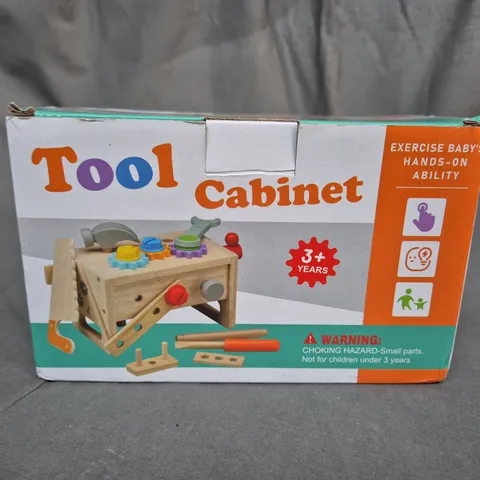 KIDS WOODEN TOOL CABINET