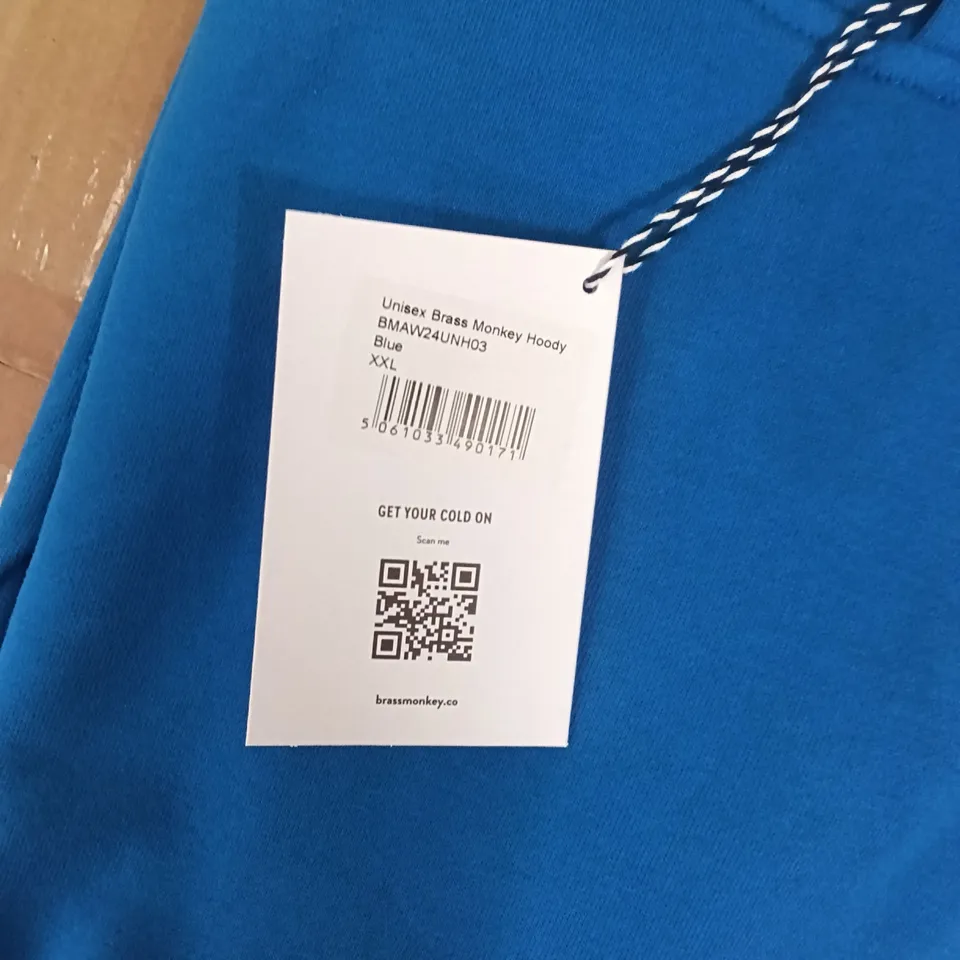 BRAND NEW BRASS MONKEY HOODIES - BLUE XXL APPROXIMATELY 9