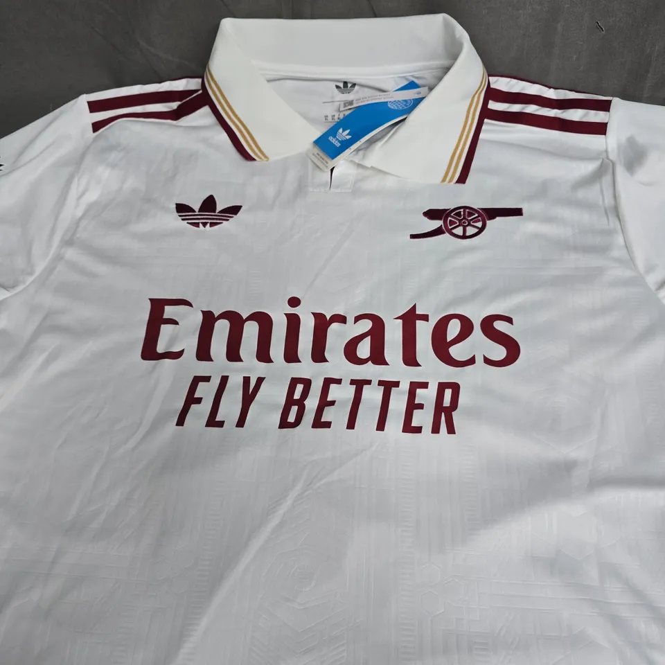 ARSENAL FC AWAY JERSEY - PERSONALISED - MR PORSCHE 01 - SIZE XL