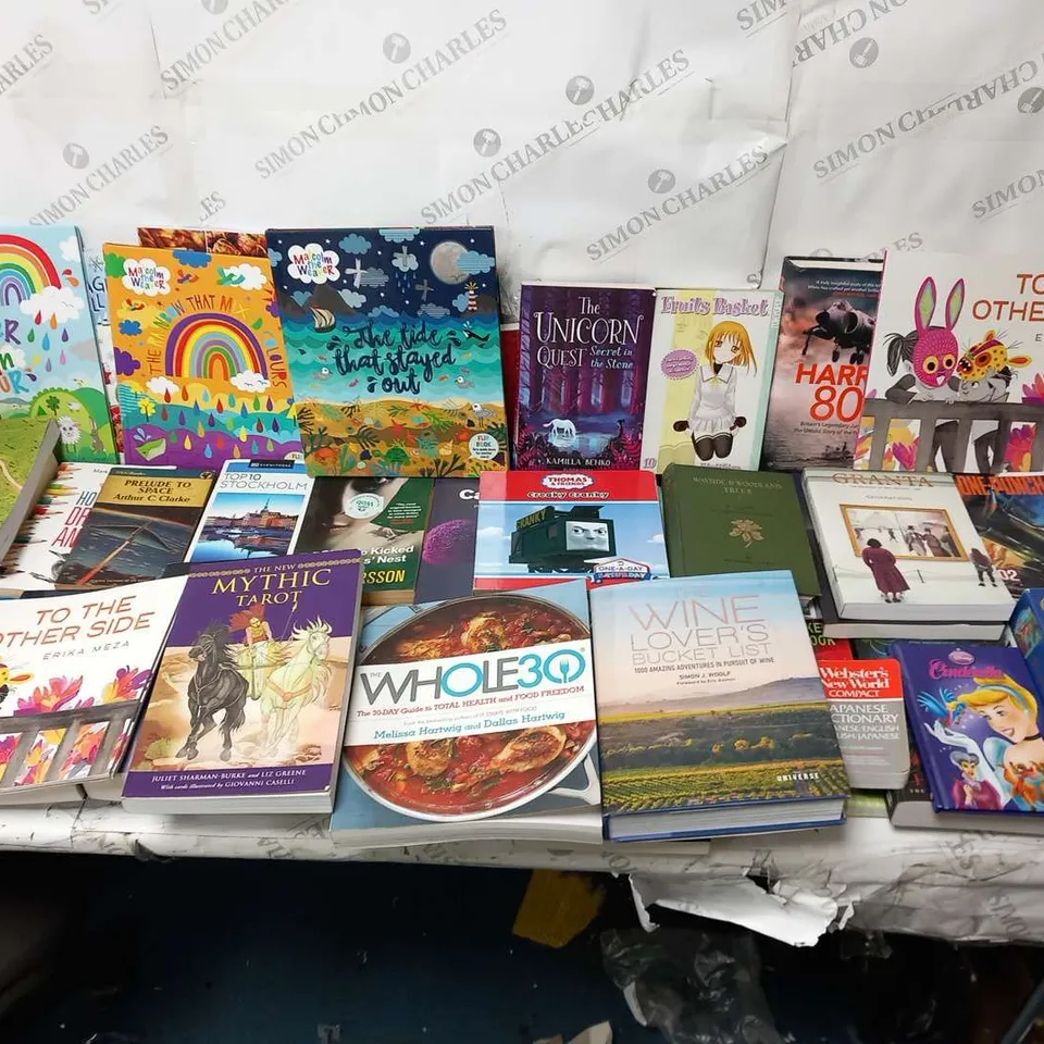 LARGE QUANTITY OF ASSORTED BOOK TITLES INCLUDE FICTION AND NON-FICTION TITLES BY AUTHORS SUCH AS;