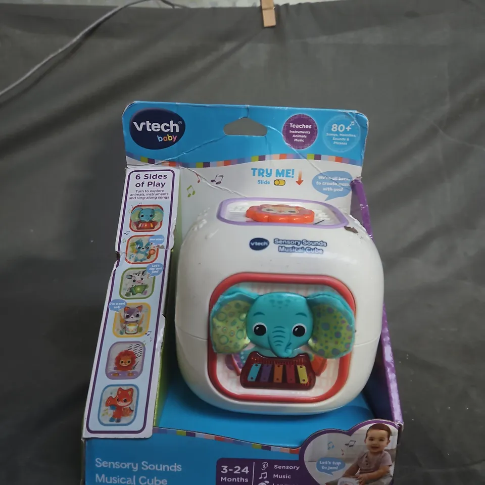VTECH BABY SENSORY SOUNDS MUSICAL CUBE – AGES 3–24 MONTHS