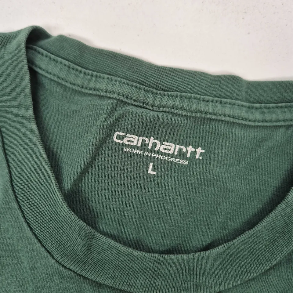 CARHARTT WORK IN PROGRESS T-SHIRT – GREEN, UK SIZE L