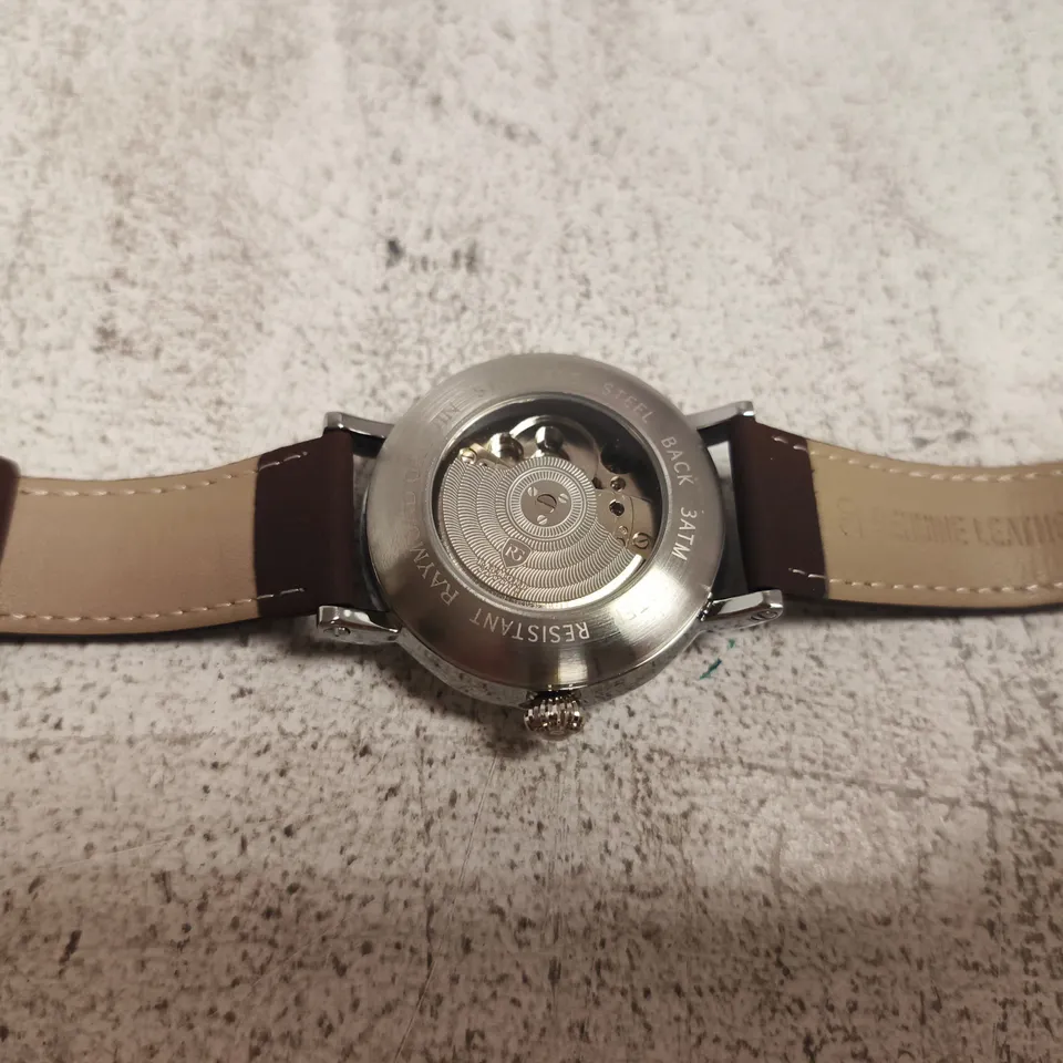 RAYMOND GAUDIN AUTOMATIC SKELETON-DIAL WRISTWATCH