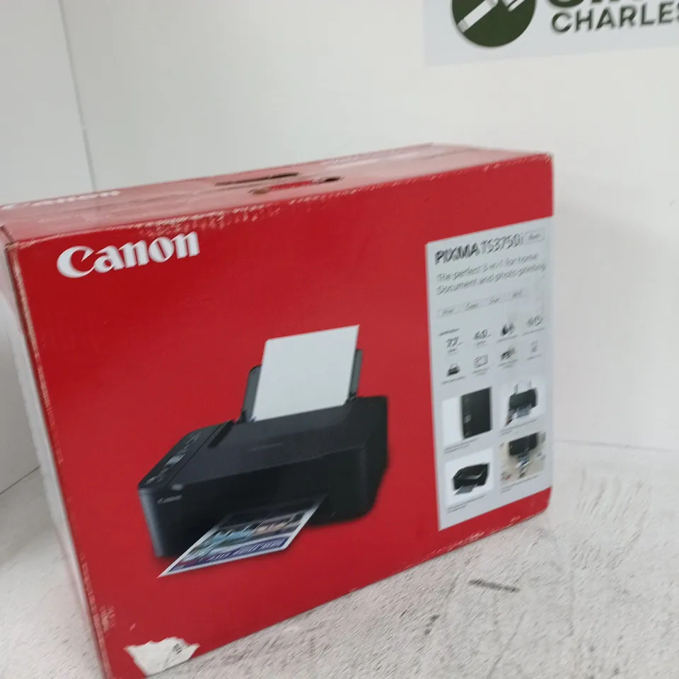 BOXED CANON PIXMA TS3750I WIRELESS COLOUR ALL-IN-ONE INKJET PHOTO PRINTER