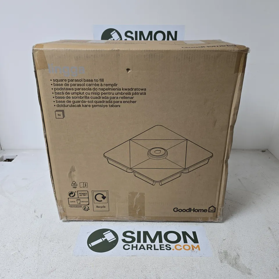 BOXED GOODHOME LINGGA SQUARE PARASOL BASE TO FILL