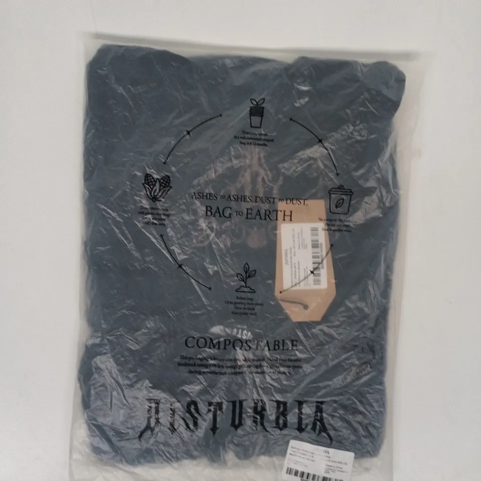 BAGGED DISTURBIA DRAKONA EMBROIDERED MINI DRESS SIZE UK 6