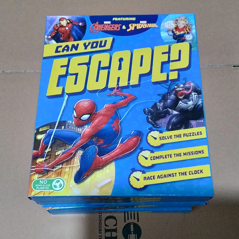 LOT OF 6 BRAND NEW MARVEL YOU ESCAPE GAMES 