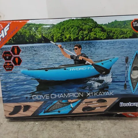 BOXED HYDRO-FORCE COVE CHAMPION 1 PERSON KAYAK (1 BOX)