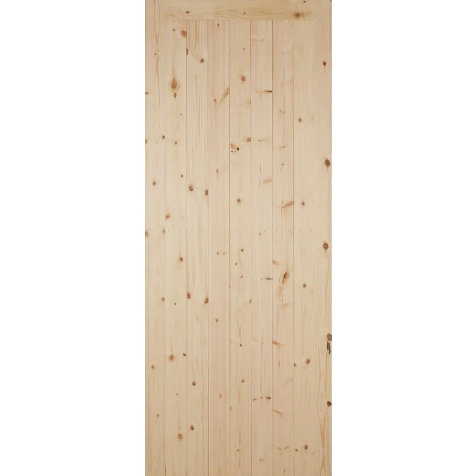 BOXED MANUFACTURED WOOD UNFINISHED EXTERNAL DOOR no size specified 