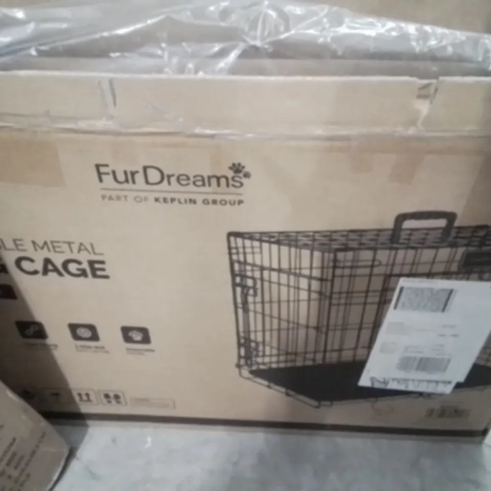 BOXED FURDREAMS 24INCH FOLDABLE DOG CAGE
