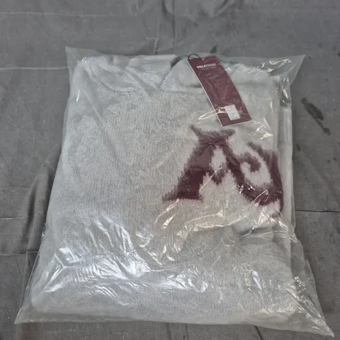 ASTON VILLA FC VILLA STORE GREY KNITTED JUMPER SIZE UNSPECIFIED 