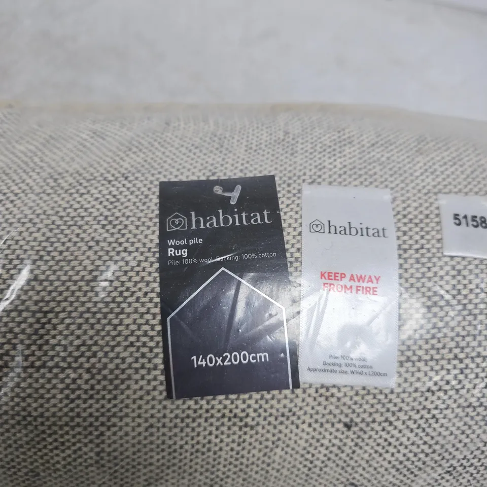 HABITAT WOOL PILE RUG 140 X 200 CM