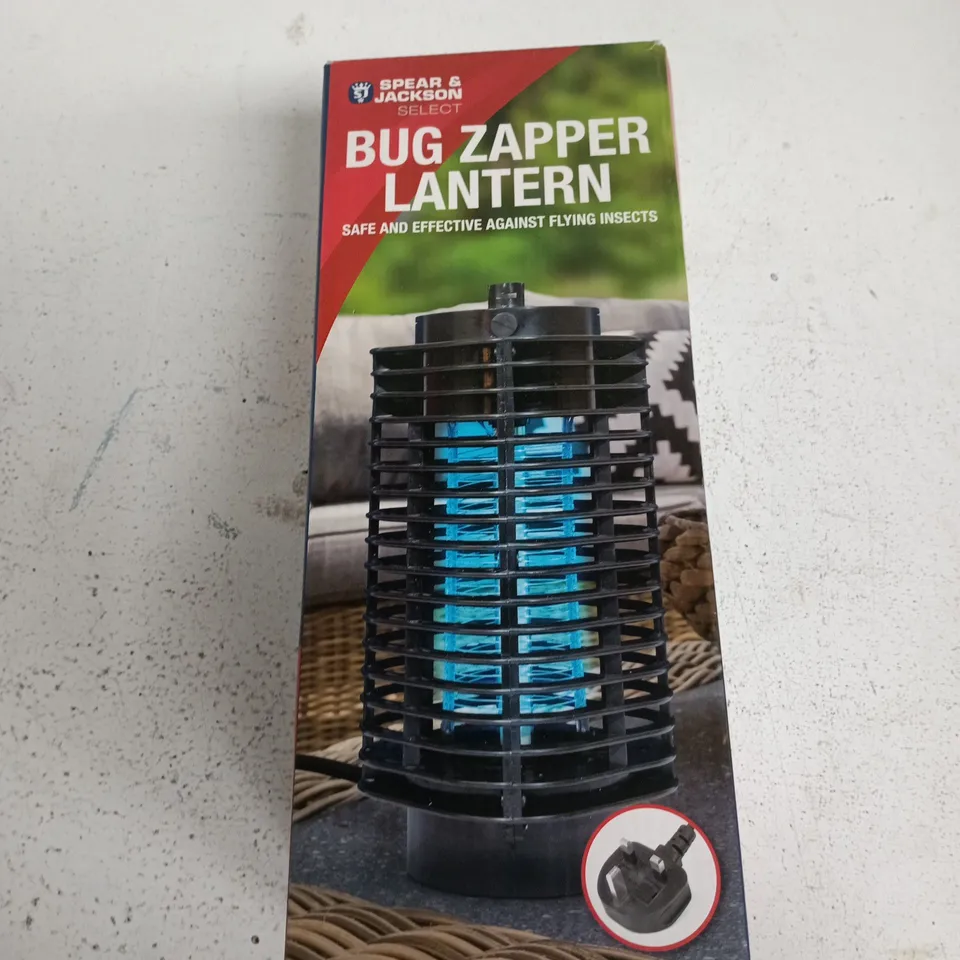 SPEAR & JACKSON BUG ZAPPER LANTERN – GARDEN LIGHTING (BOXED)