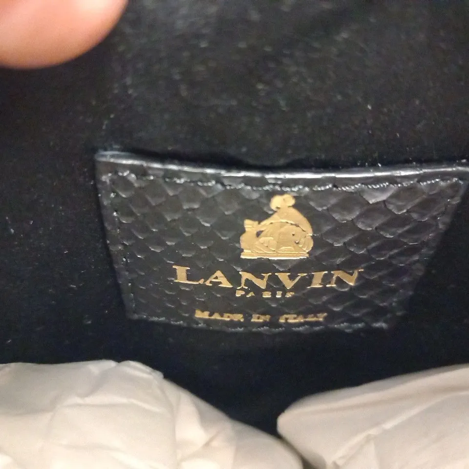 LANVIN PARIS CLUTCH BAG IN PYTHON