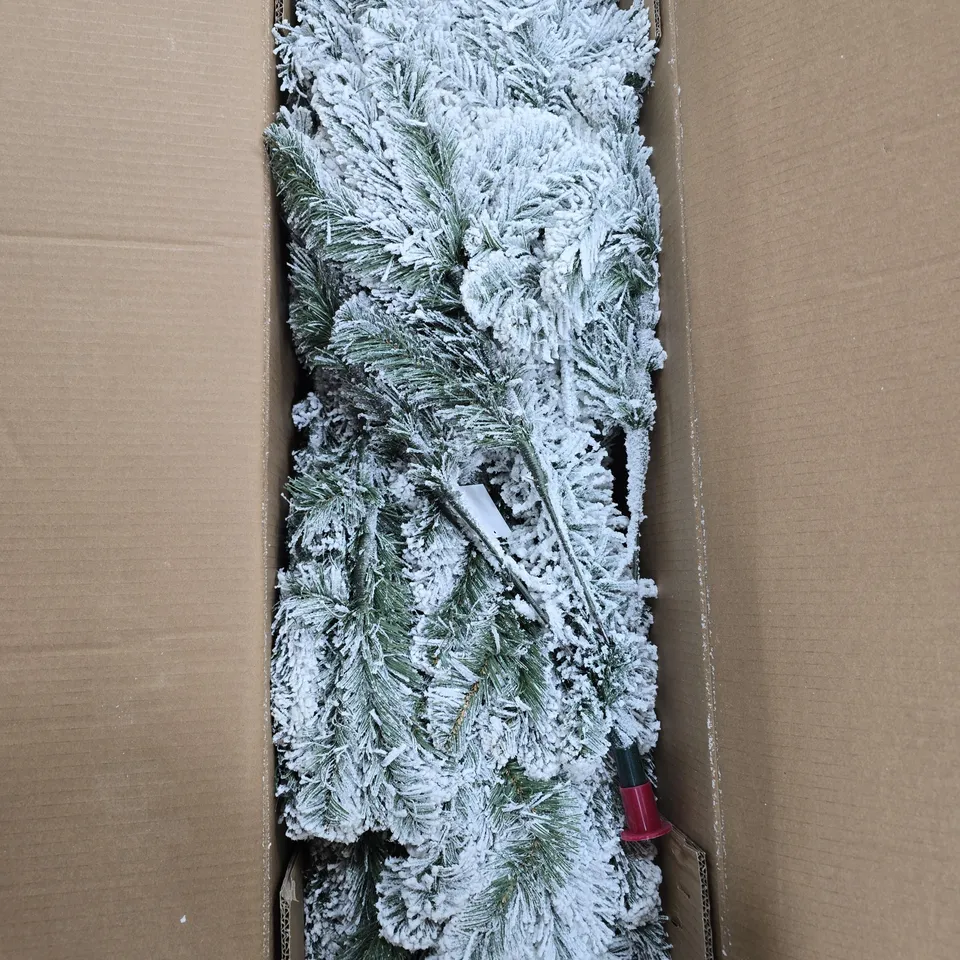BOXED 7FT FLOCKED EMPEROR TREE