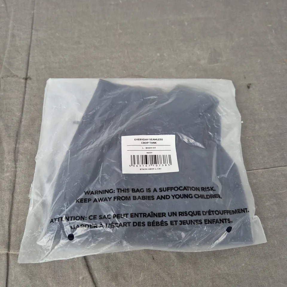 BAGGED GYMSHARK EVERYDAY SEAMLESS CROP TANK - SIZE LARGE