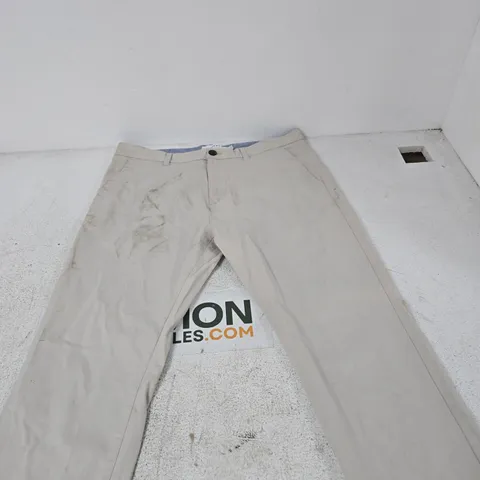 NEXT SLIM FIT TROUSERS - UK 36R - BEIGE