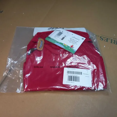 PACKAGED JOULES RED WATER RESISTANT DOG COAT - SMALL