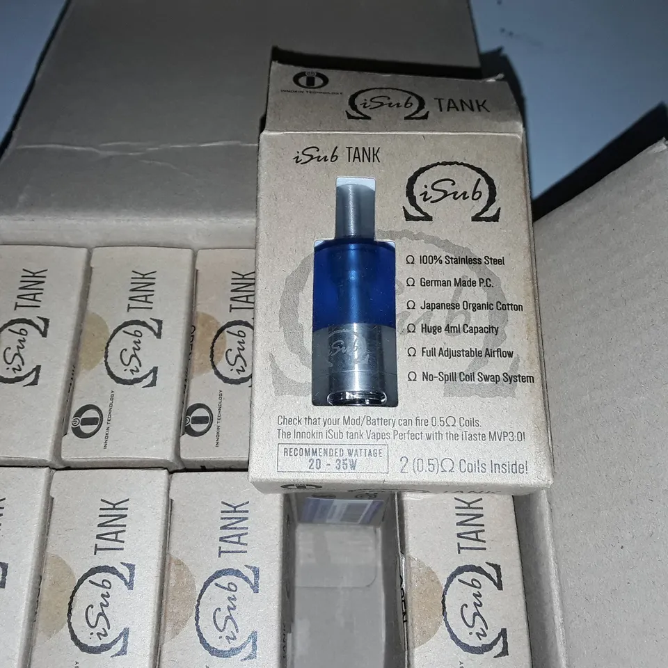 LOT OF 6 BOXES OF ISUB TANKS FOR E-CIGS - 10 PER BOX