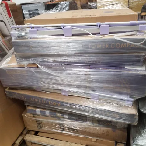 PALLET CONTAINING ASSORTED CLOTHES AIRERS & INFLATABLE MATTRESS