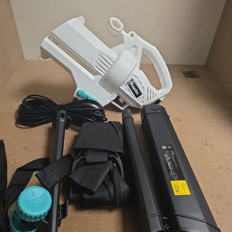 KEPLIN PREMIUM LEAF BLOWER – CORDLESS WITH BATTERY PACK & ATTACHMENTS