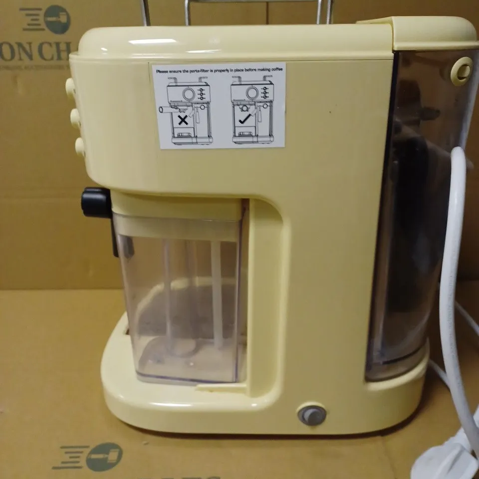 SWAN RETRO CREAM ESPRESSO COFFEE MACHINE 