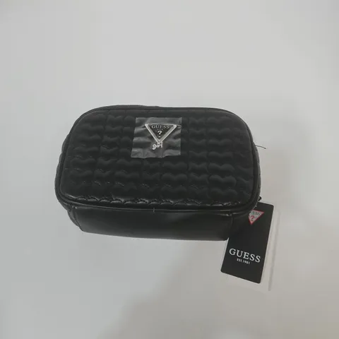 GUESS QUILTED BLACK CROSSBODY BAG