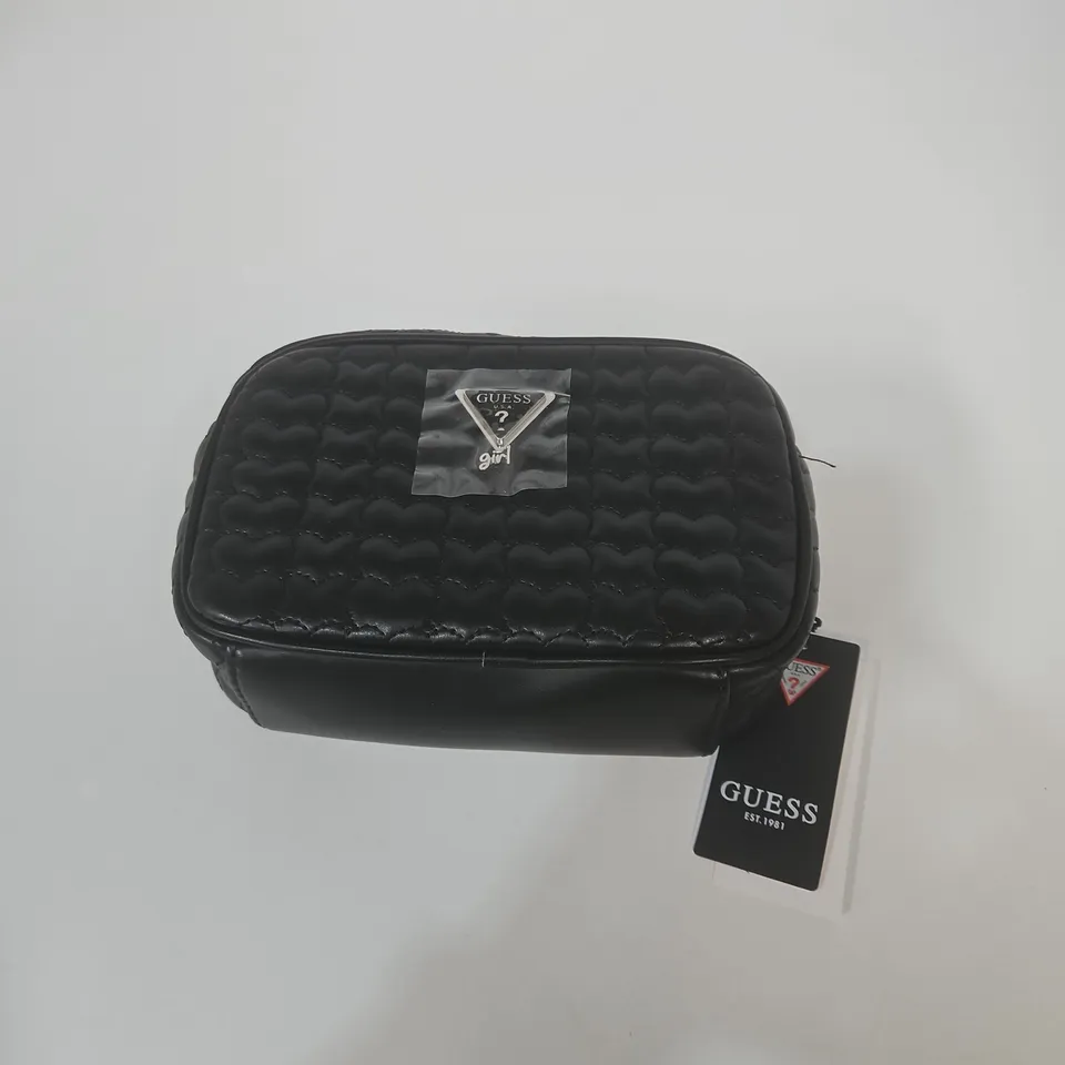 GUESS QUILTED BLACK CROSSBODY BAG