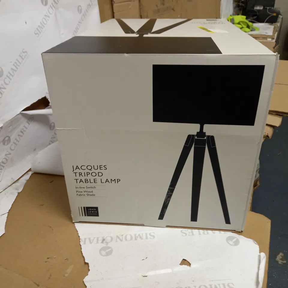 JOHN LEWIS JACQUES TRIPOD TABLE LAMP