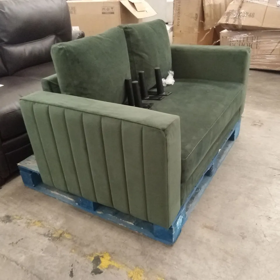 LANA 2 SEATER SOFA, MOSS GREEN CLASSIC VELVET