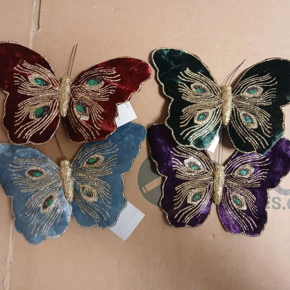BOX OF APPROXIMATELY 20 GISELA GRAHAM BUTTERFLY CLIPS IN VARIOUS COLOURS