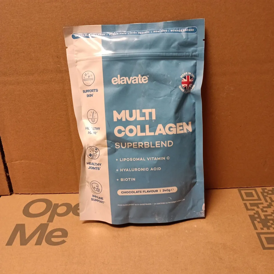 ELAVATE MULTI COLLAGEN SUPERBLEND CHOCOLATE FLAVOUR 240G