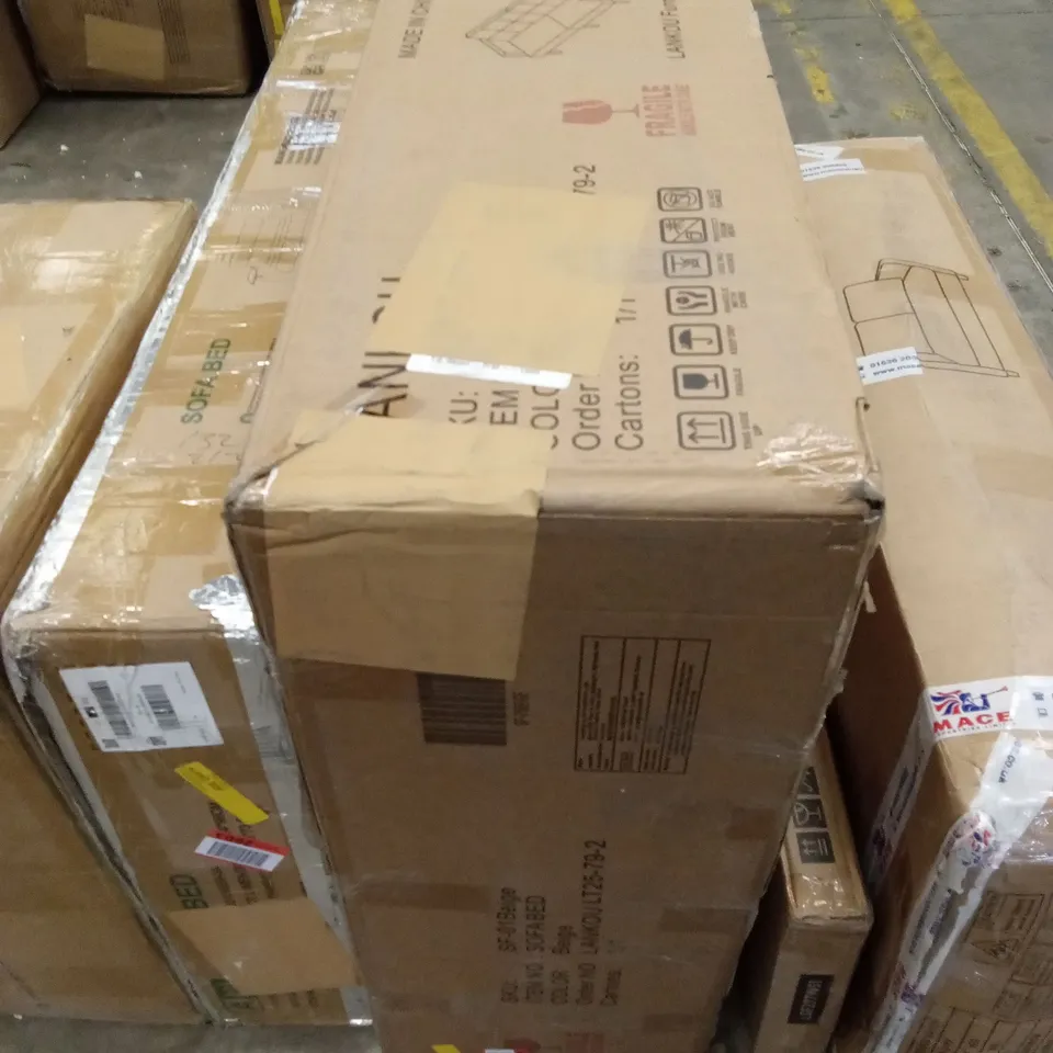 BOXED LANKOU SOFA BED - BEIGE (1 BOX)