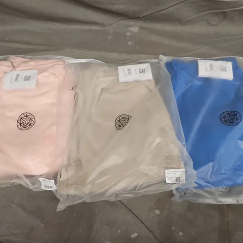 APPROXIMATELY 20 ASSORTED BAGGED UNISEX BRASS MONKEY JOGGERS IN VARIOUS SIZES TO INCLUDE BLUE, PINK & CLAY COLOURS