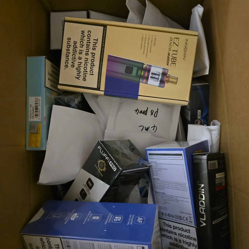APPROXIMATELY 15 ASSORTED E-CIGARETTE PRODUCTS TO INCLUDE - ASPIRE, ELFBAR, INNOKIN ETC