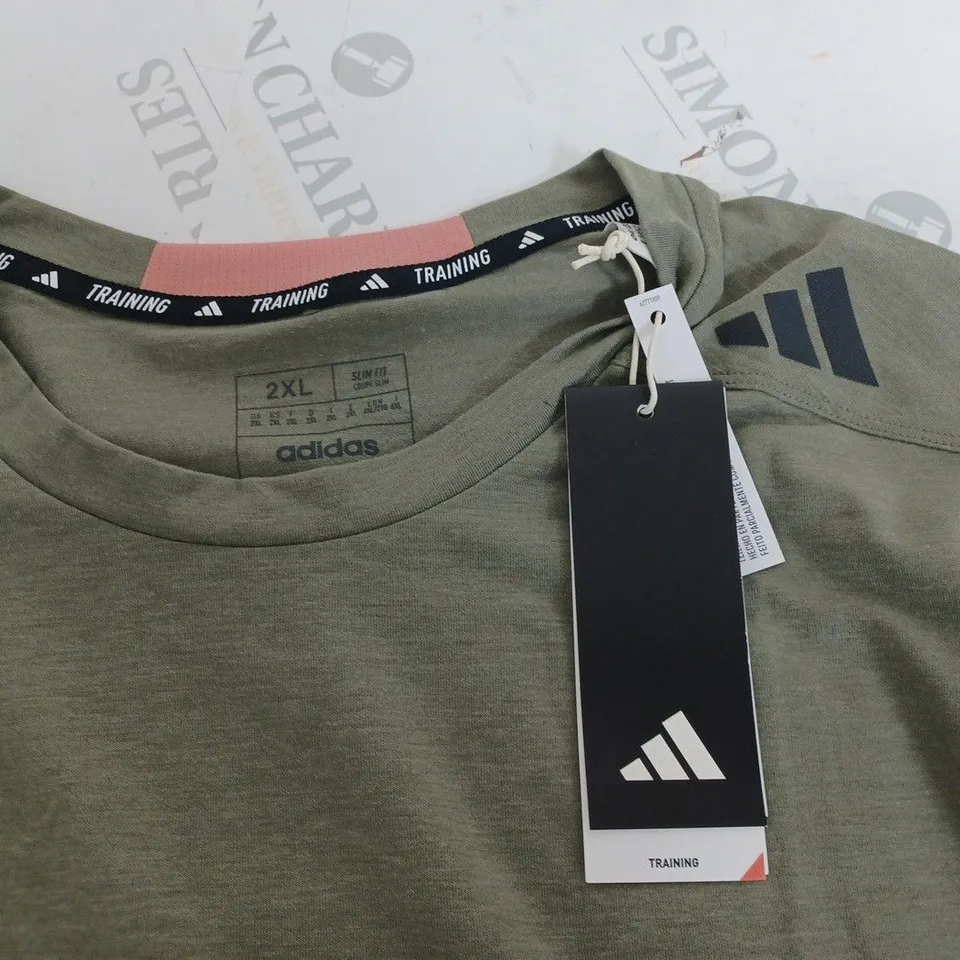 ADIDAS D4T PS TEE IN GREEN - UK 2XL