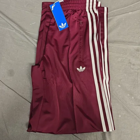 ADIDAS FIREBIRD TRACK PANTS - MAROON, UK 8-10