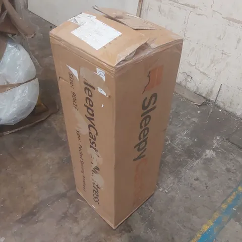 QUALITY BOXED AND ROLLED SLEEPYCASTLE POCKET SPRUNG 90CM SINGLE MATTRESS