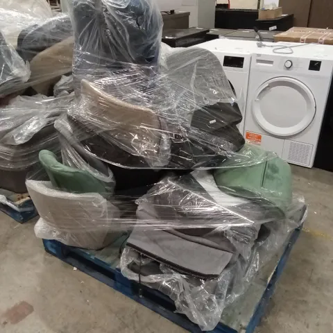 PALLET OF ASSORTED DINING CHAIR PARTS - MISSING LEGS/SEATS ONLY