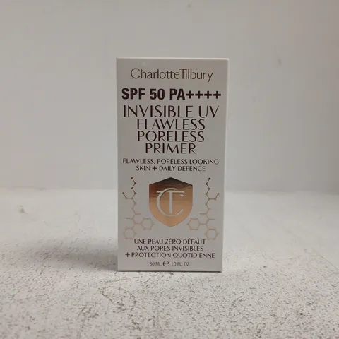 CHARLOTTE TILBURY SPF 50 PA++++ INVISIBLE UV FLAWLESS PORELESS PRIMER (30ML)
