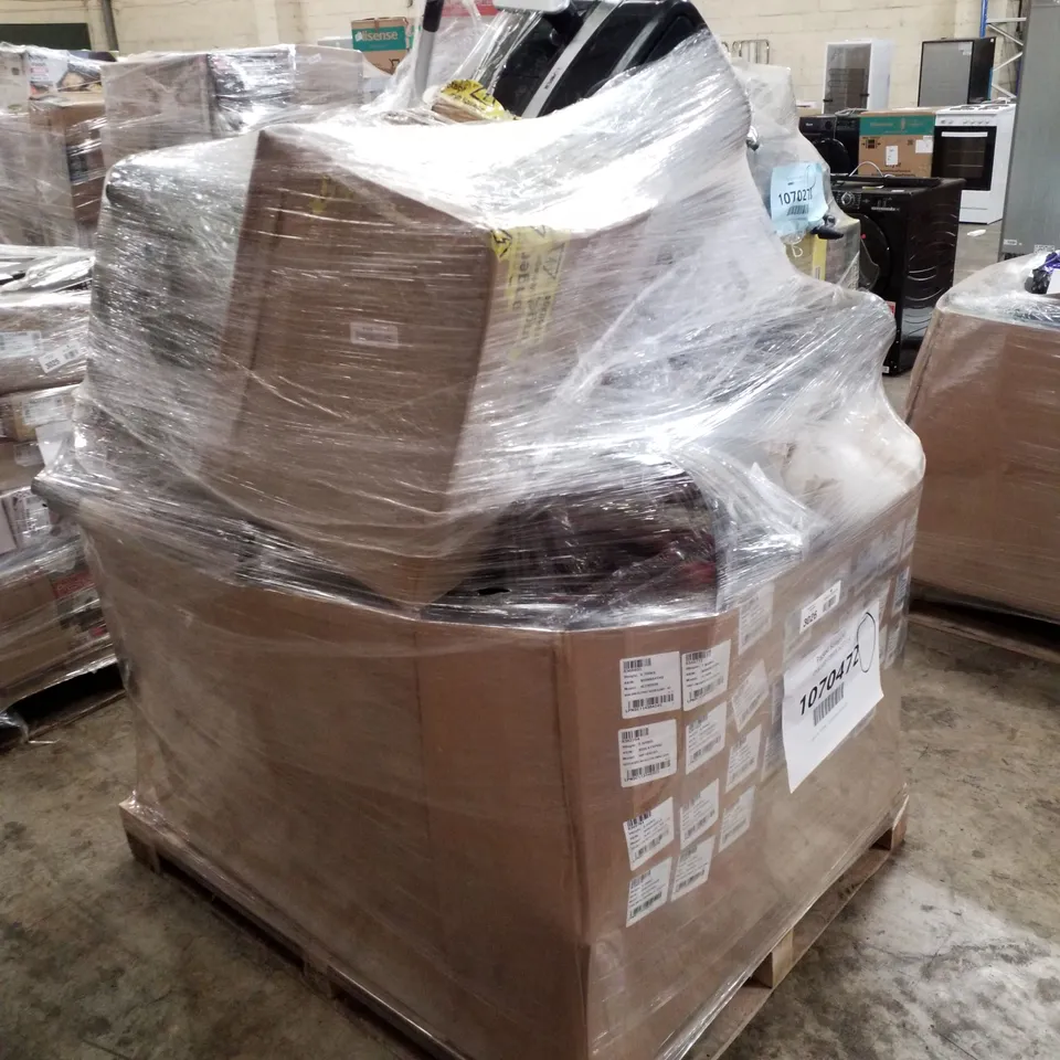 PALLET OF APPROXIMATELY 35 UNPROCESSED RAW RETURN HOUSEHOLD AND ELECTRICAL GOODS TO INCLUDE;