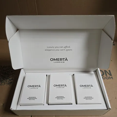 OMERTÀ LONDON EAU DE PARFUM GIFT SET – 3 X 50ML SPRAY BOTTLES