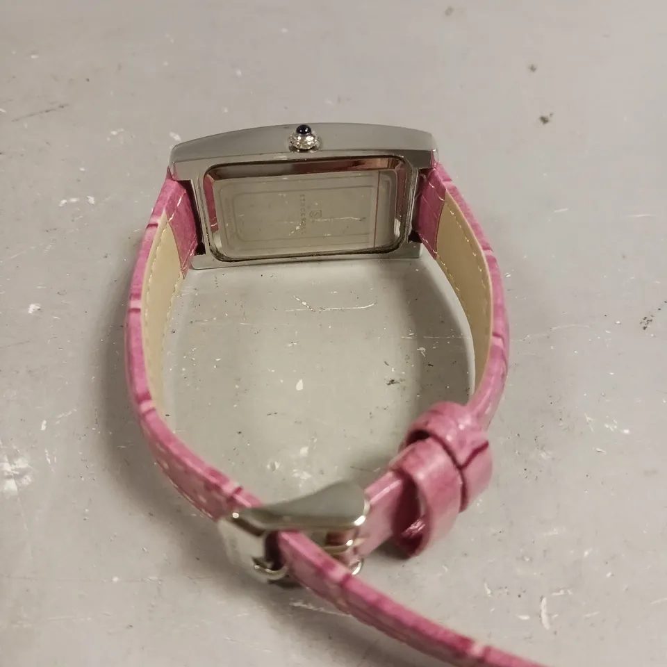 LADIES STOCKWELL WATCH – TEXTURED DIAL WITH SUB DIAL MINUTE HAND – LEATHER STRAP