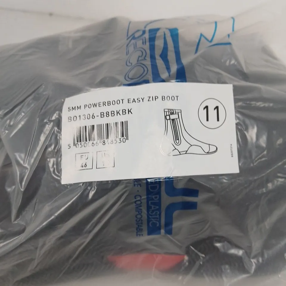 POWERBOOT EASY ZIP BOOT – 5MM NEOPRENE, MEN'S UK 11 (EU 46)