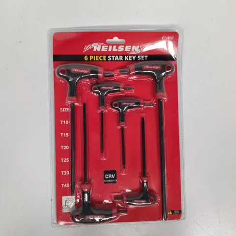 NEILSEN 6 PIECE STAR KEY SET