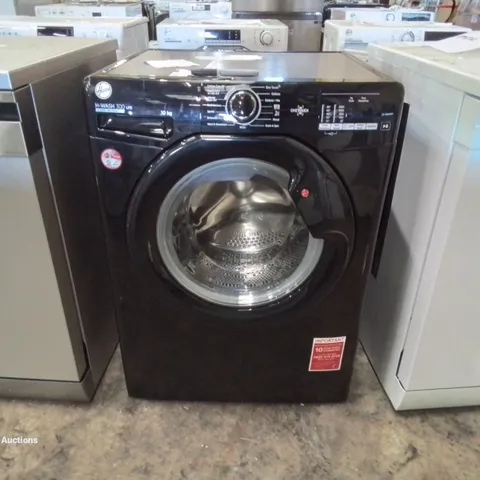 HOOVER H-WASH 300 AH3W 4102DBBE 10KG 1400 SPIN WASHING MACHINE, ANDROID APP ENABLED, 14 PROGAMMES, BLACK [ENERGY CLASS E]