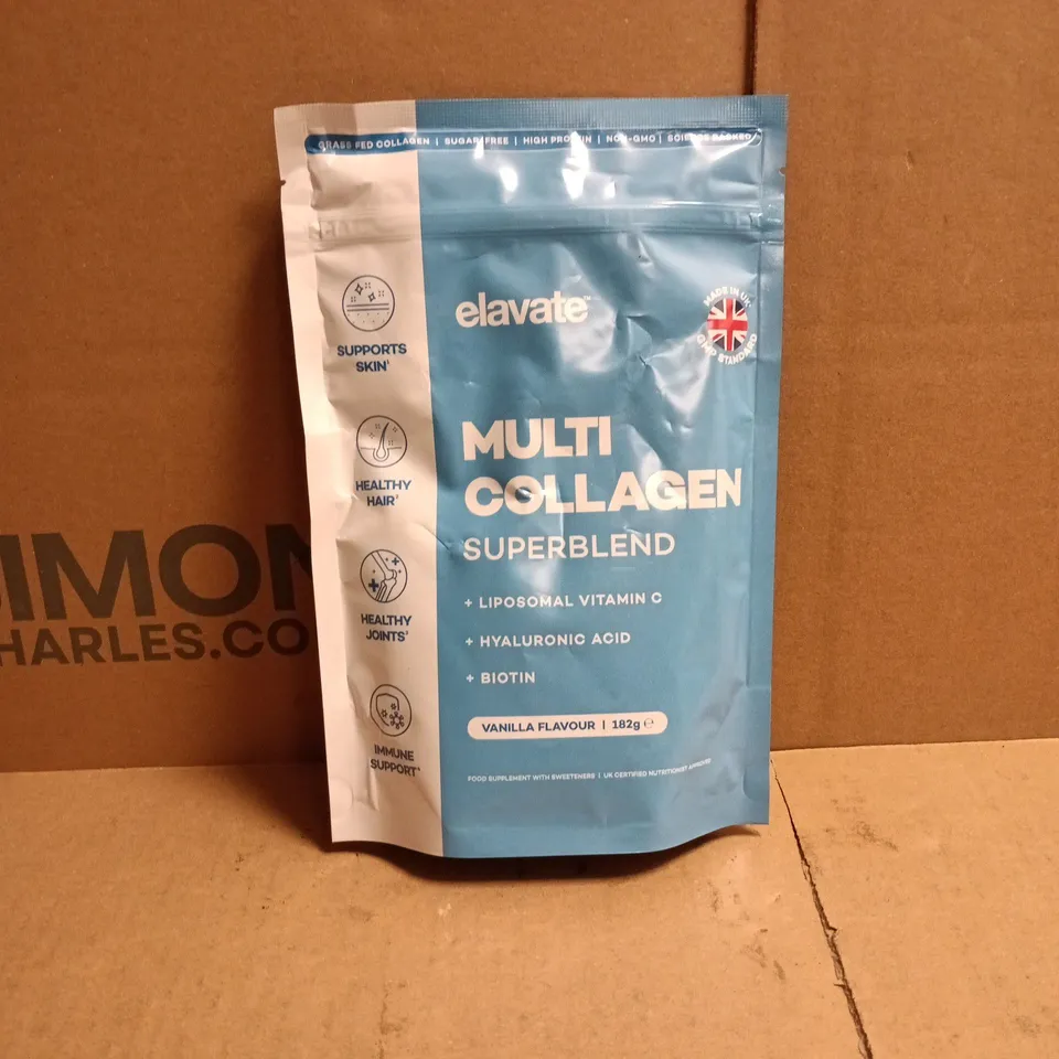 ELAVATE MULTI COLLAGEN SUPERBLEND VANILLA FLAVOUR 182G