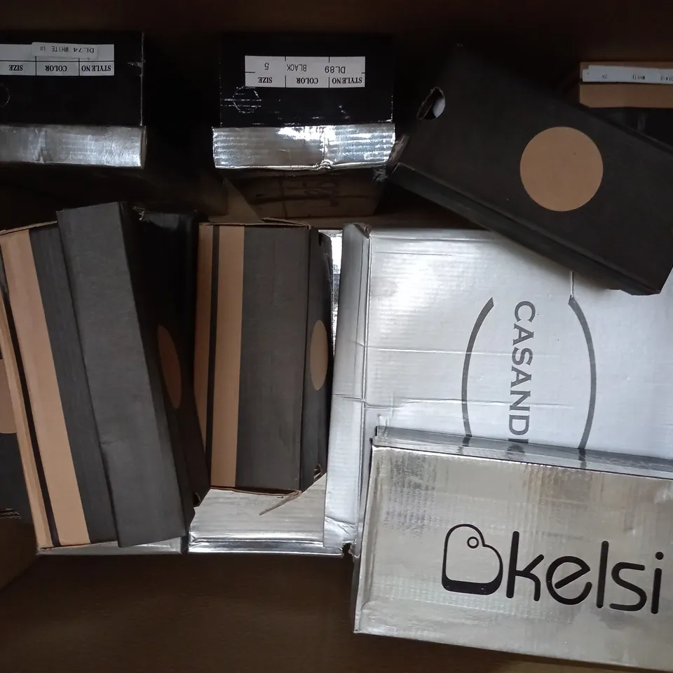 APPROXIMATELY 10 BOXED PAIRS OF ASSORTED SHOES IN VARIOUS STYLES AND SIZES 